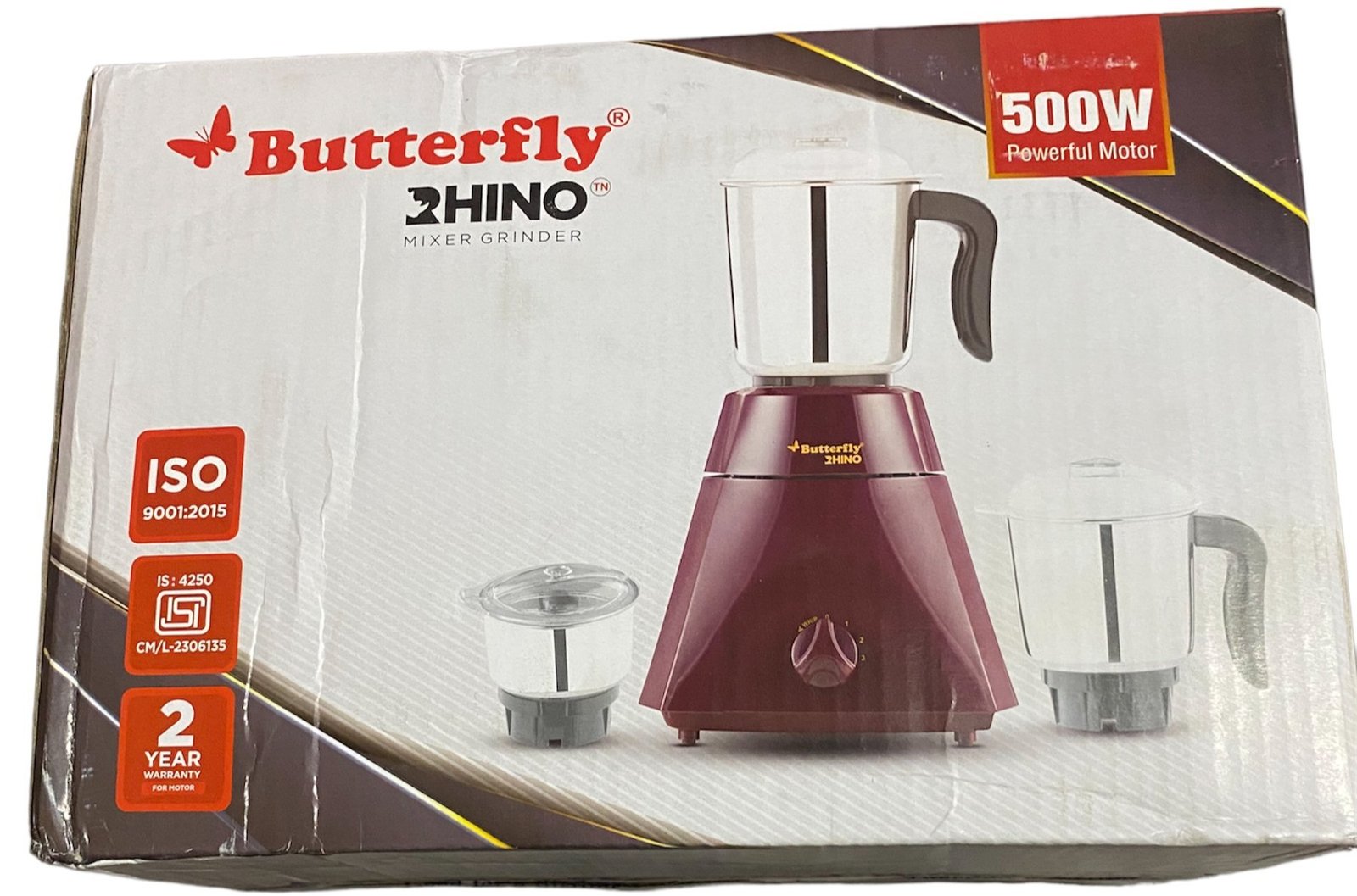 Butterfly rhino mixer company warranty only